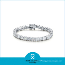 AAA Grade CZ Stone Silver Jewelry Bracelet (SH-B0009)